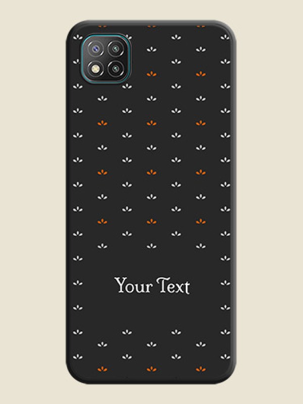 Custom Simple Pattern With Custom Text On Space Black Personalized Soft Matte Phone Covers -Poco C3 - alternate view