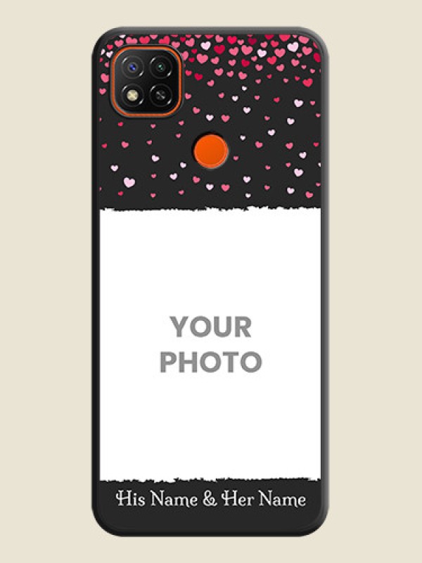 Custom Fall in Love with Your Partner  on Photo on Space Black Soft Matte Phone Cover - Poco C31 - alternate view