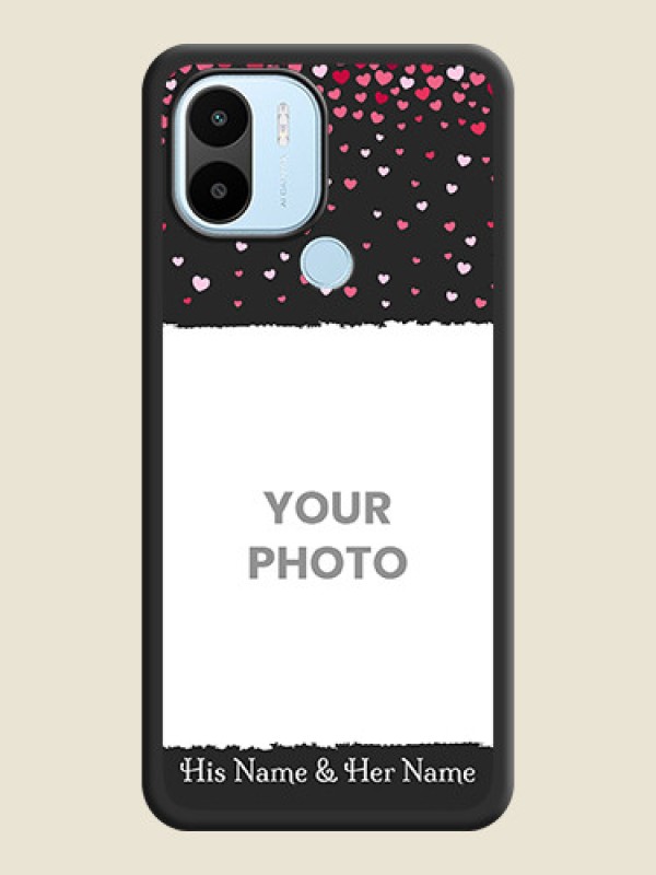 Custom Fall in Love with Your Partner  on Photo on Space Black Soft Matte Phone Cover - Poco C50 - alternate view