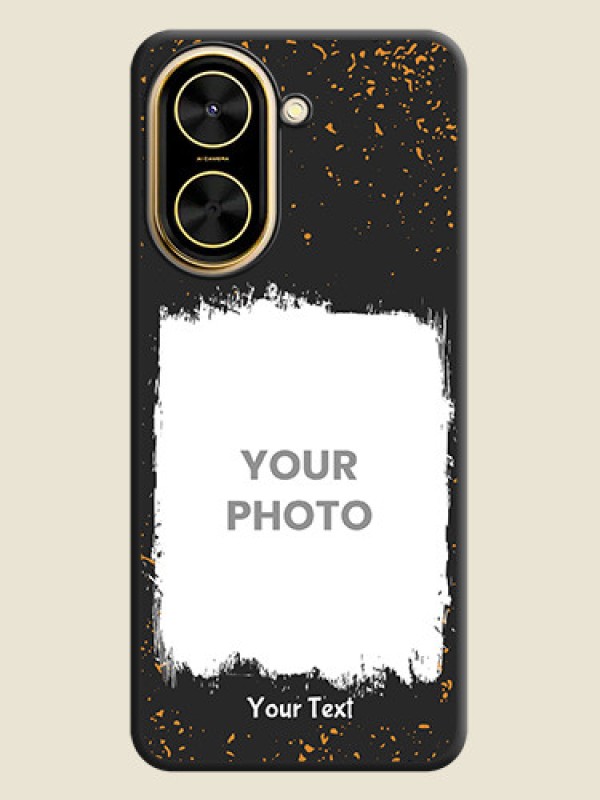 Custom Spray Free Design on Photo On Space Black Custom Soft Matte Mobile Back Cover - Poco C71 - alternate view