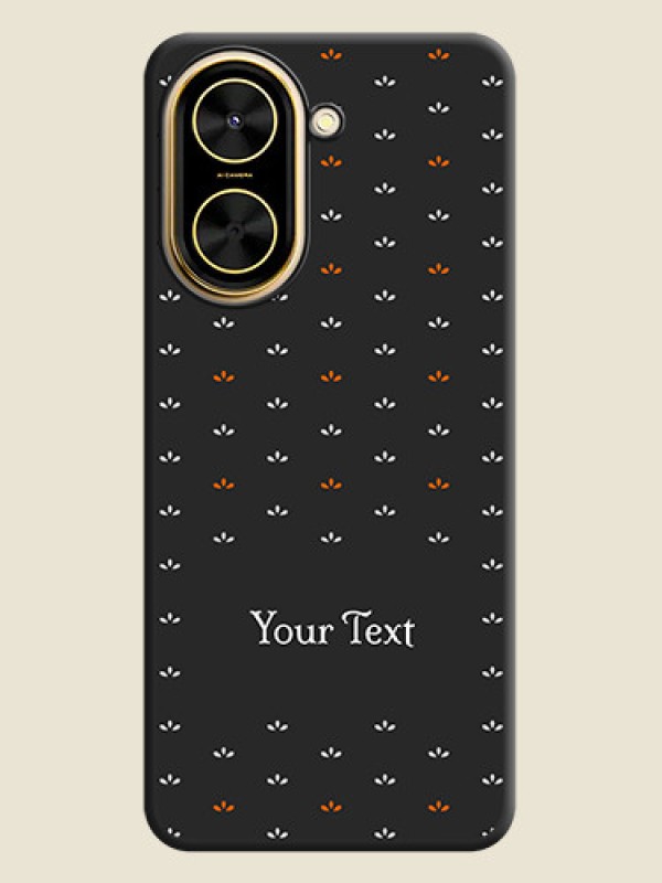Custom Simple Pattern With Custom Text On Space Black Custom Soft Matte Mobile Back Cover - Poco C71 - alternate view