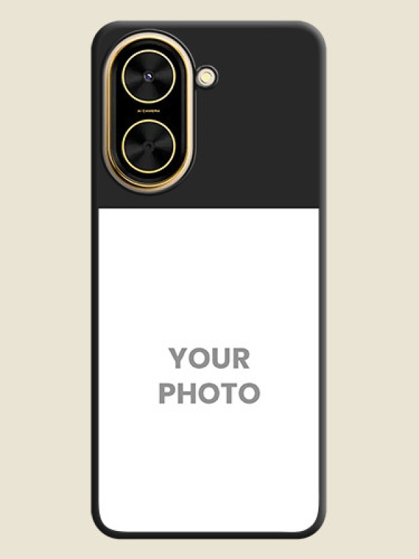 Custom Image Upload With Space Black Color On Custom Soft Matte Mobile Back Cover - Poco C71 - alternate view