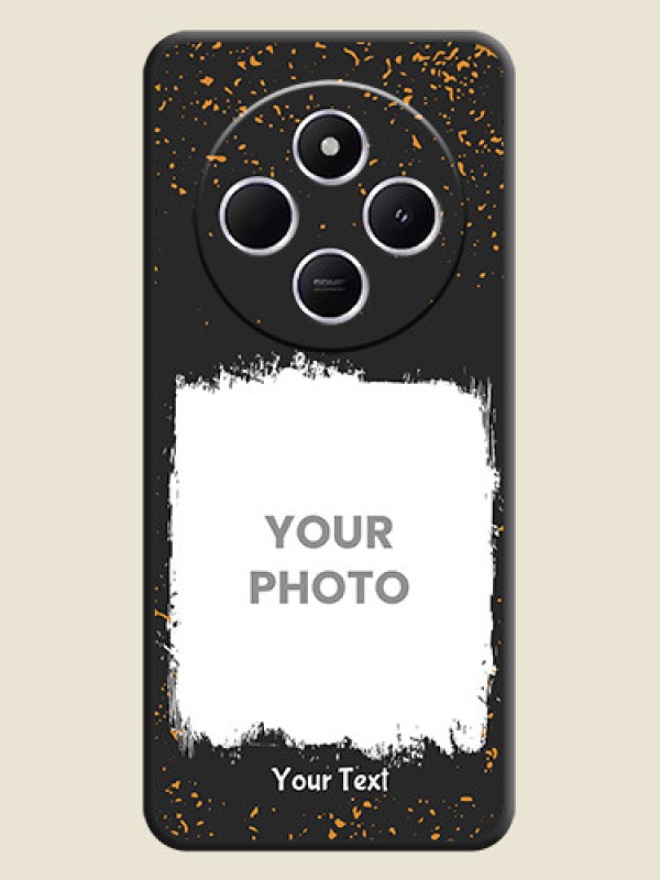 Custom Spray Free Design on Photo On Space Black Custom Soft Matte Mobile Back Cover - Poco C75 5G - alternate view
