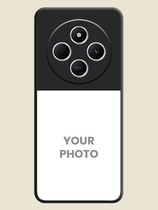 Custom Image Upload With Space Black Color On Custom Soft Matte Mobile Back Cover - Poco C75 5G - alternate view