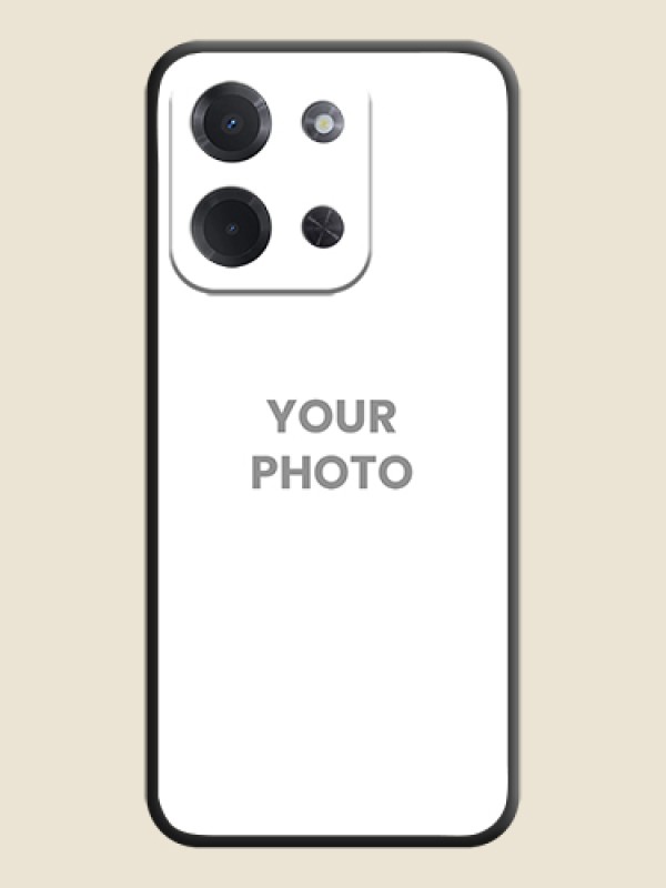 Custom Full Single Pic Upload On Space Black Custom Soft Matte Mobile Back Cover - Poco C85 5G - alternate view