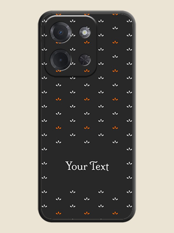 Custom Simple Pattern With Custom Text On Space Black Custom Soft Matte Mobile Back Cover - Poco C85 5G - alternate view