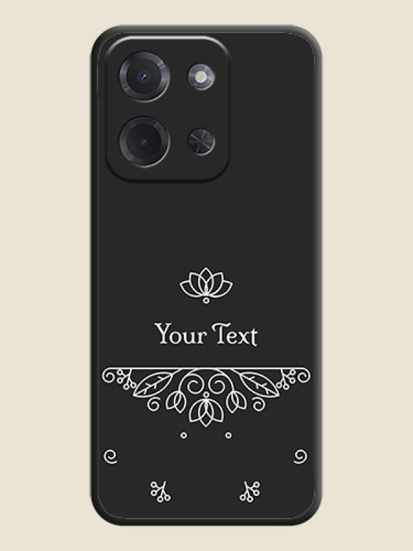 Custom Lotus Garden Custom Text On Space Black Custom Soft Matte Mobile Back Cover - Poco C85 5G - alternate view