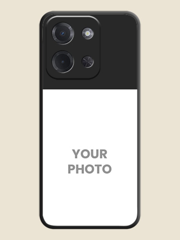 Custom Image Upload With Space Black Color On Custom Soft Matte Mobile Back Cover - Poco C85 5G - alternate view