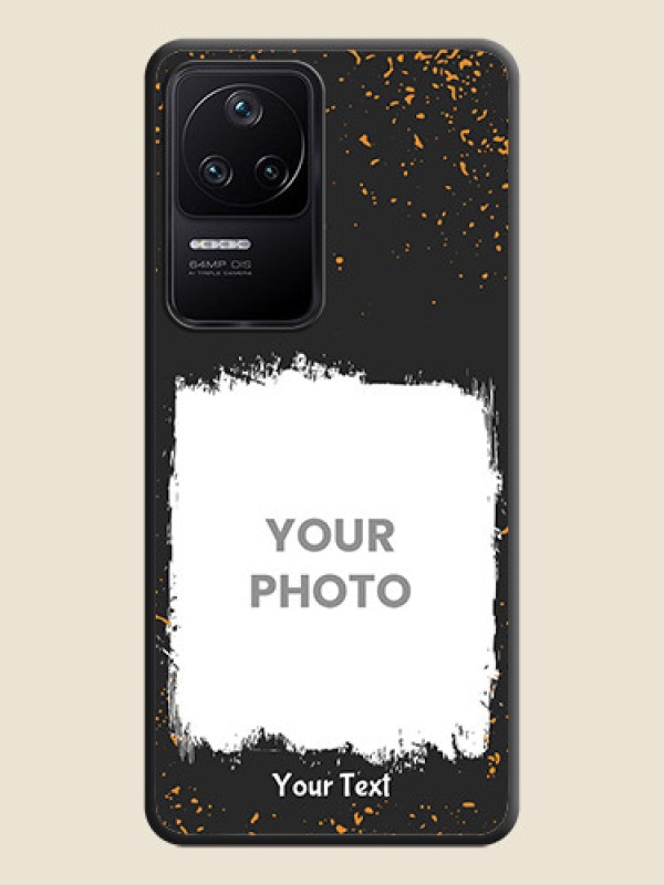 Custom Spray Free Design on Photo on Space Black Soft Matte Phone Cover - Poco F4 5G - alternate view
