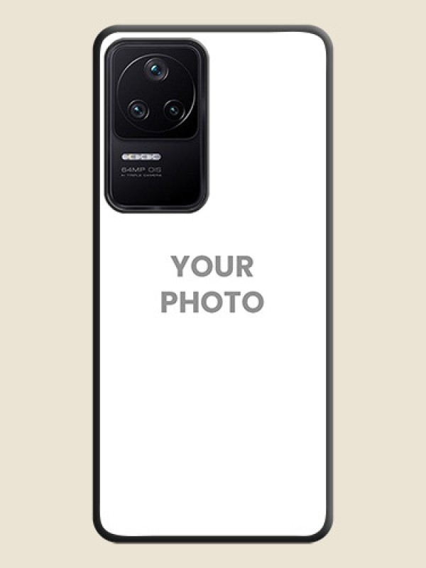 Custom Full Single Pic Upload On Space Black Personalized Soft Matte Phone Covers -Poco F4 5G - alternate view