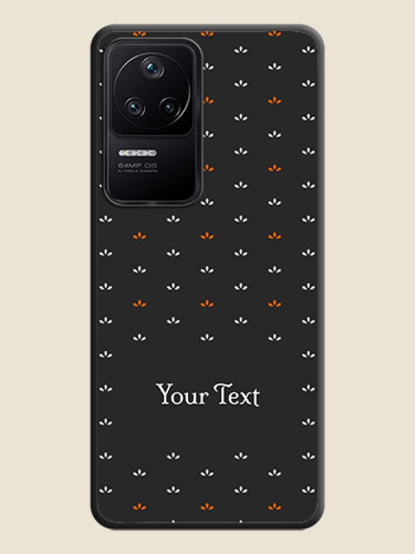 Custom Simple Pattern With Custom Text On Space Black Personalized Soft Matte Phone Covers -Poco F4 5G - alternate view