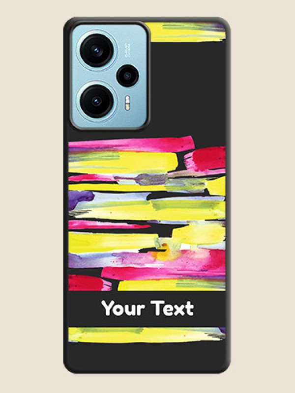 Custom Brush Coloured On Space Black Custom Soft Matte Mobile Back Cover - Poco F5 - alternate view