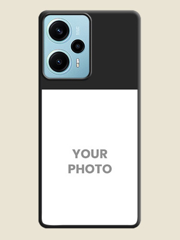 Custom Image Upload With Space Black Color On Custom Soft Matte Mobile Back Cover - Poco F5 - alternate view