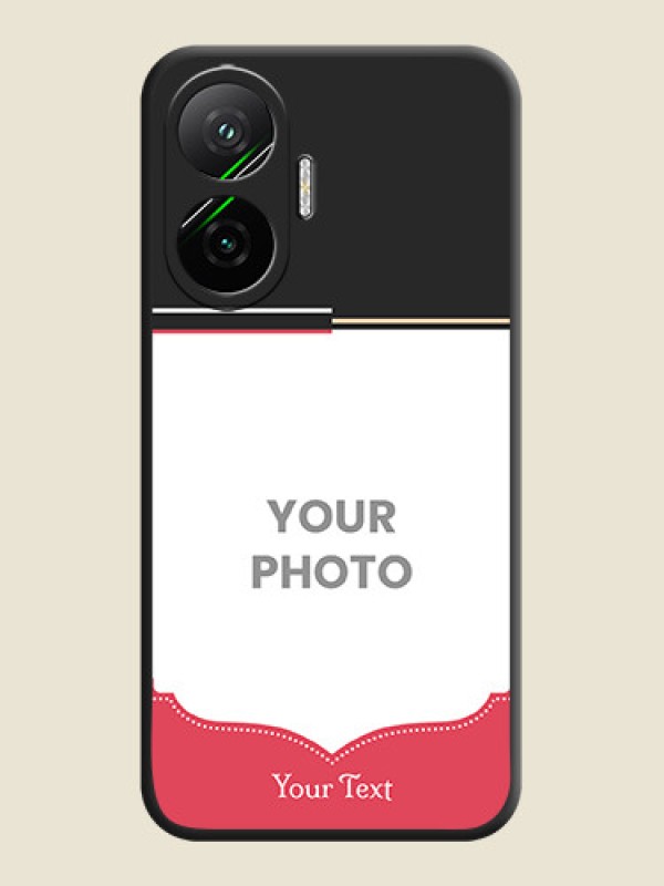 Custom Classic Plain Design with Name On Space Black Custom Soft Matte Mobile Back Cover - Poco F7 5G - alternate view