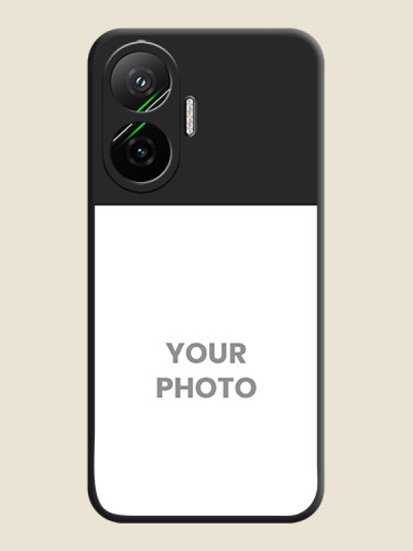 Custom Image Upload With Space Black Color On Custom Soft Matte Mobile Back Cover - Poco F7 5G - alternate view