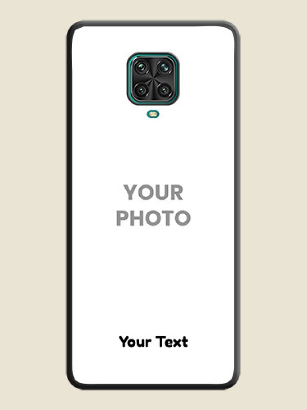 Custom Full Single Pic Upload With Text On Space Black Personalized Soft Matte Phone Covers -Poco M2 Pro - alternate view