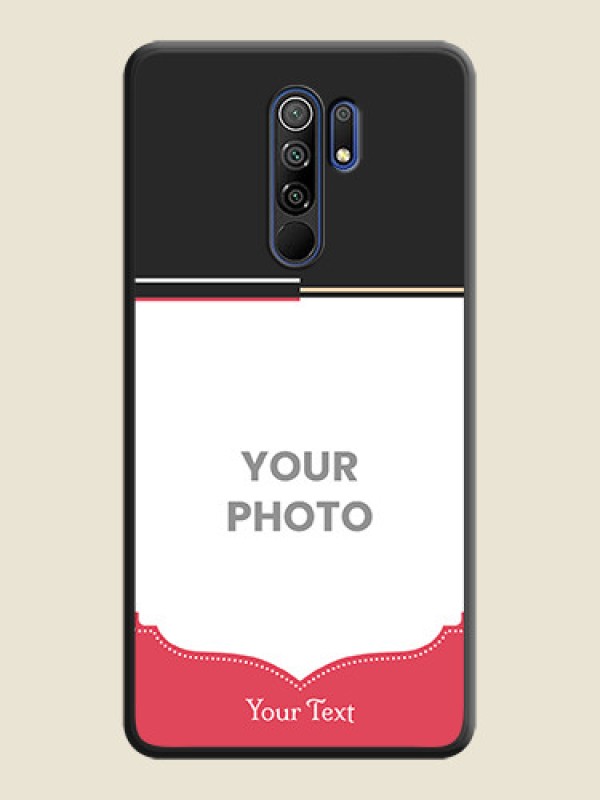 Custom Classic Plain Design with Name on Photo on Space Black Soft Matte Phone Cover - Poco M2 Reloaded - alternate view
