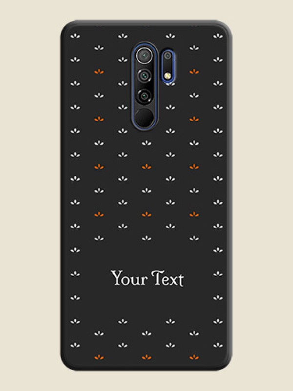 Custom Simple Pattern With Custom Text On Space Black Personalized Soft Matte Phone Covers -Poco M2 Reloaded - alternate view