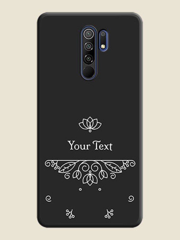 Custom Lotus Garden Custom Text On Space Black Personalized Soft Matte Phone Covers -Poco M2 - alternate view