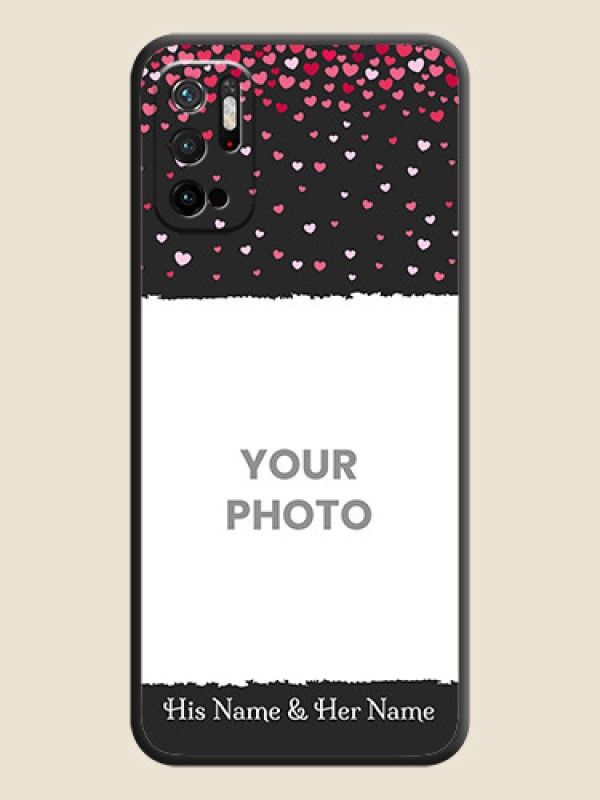 Custom Fall in Love with Your Partner  on Photo on Space Black Soft Matte Phone Cover - Poco M3 Pro - alternate view