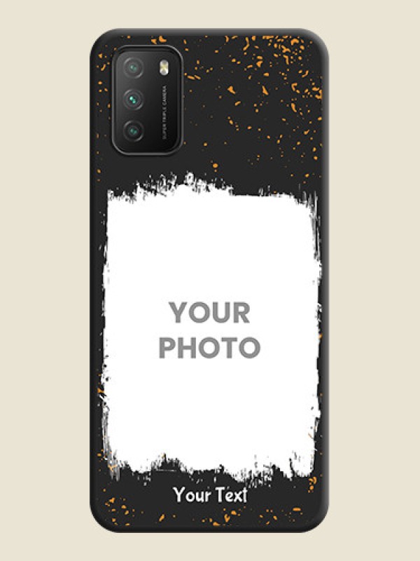 Custom Spray Free Design on Photo on Space Black Soft Matte Phone Cover - Poco M3 - alternate view