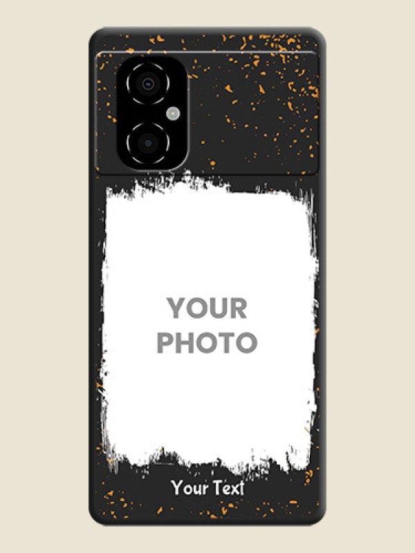 Custom Spray Free Design on Photo on Space Black Soft Matte Phone Cover - Poco M4 5G - alternate view