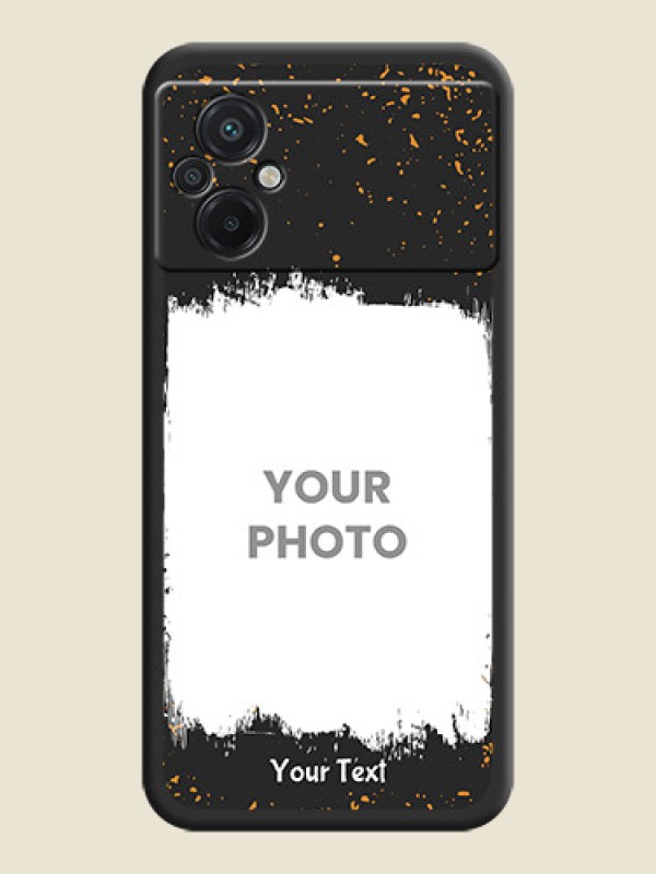 Custom Spray Free Design on Photo on Space Black Soft Matte Phone Cover - Poco M5 - alternate view