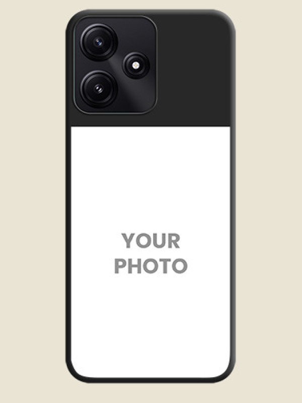 Custom Image Upload With Space Black Color On Custom Soft Matte Mobile Back Cover - Poco M6 Pro 5G - alternate view