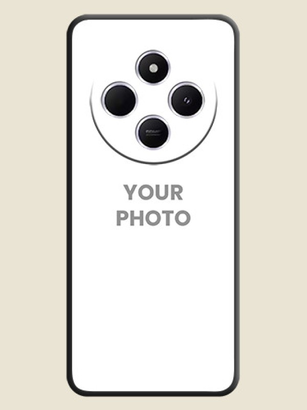 Custom Full Single Pic Upload On Space Black Custom Soft Matte Mobile Back Cover - Poco M7 5G - alternate view