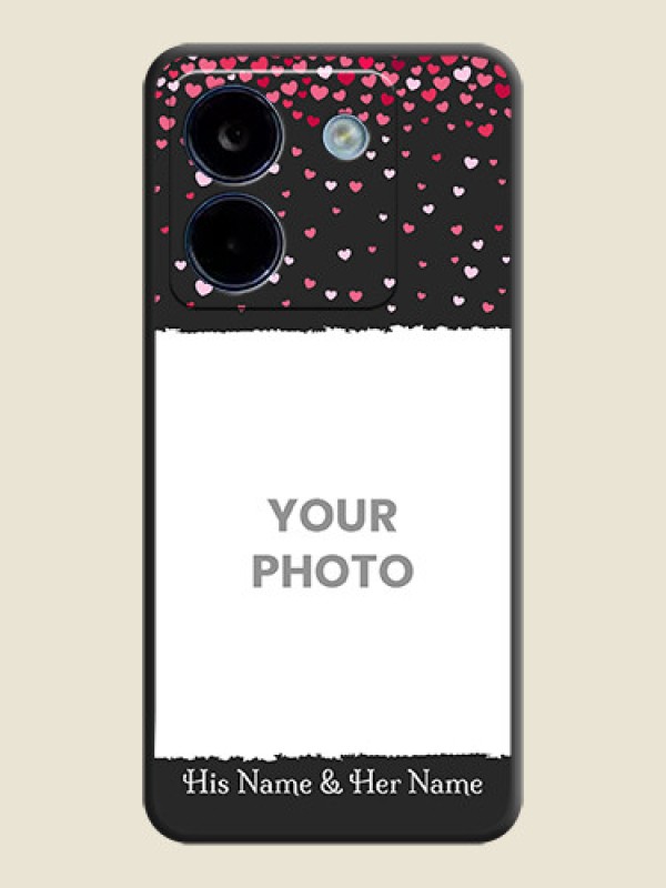 Custom Fall in Love with Your Partner on Photo On Space Black Custom Soft Matte Mobile Back Cover - Poco M7 Pro 5G - alternate view