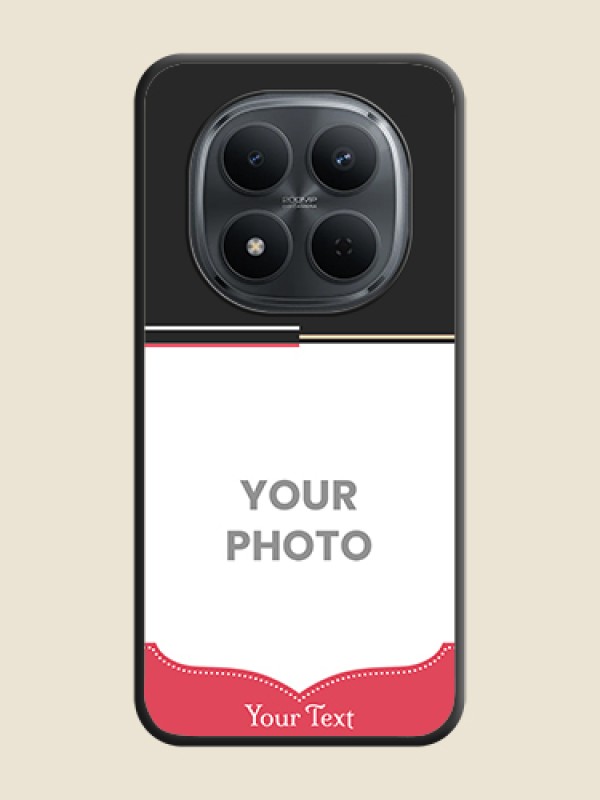 Custom Classic Plain Design with Name On Space Black Custom Soft Matte Mobile Back Cover - Poco M8 5G - alternate view