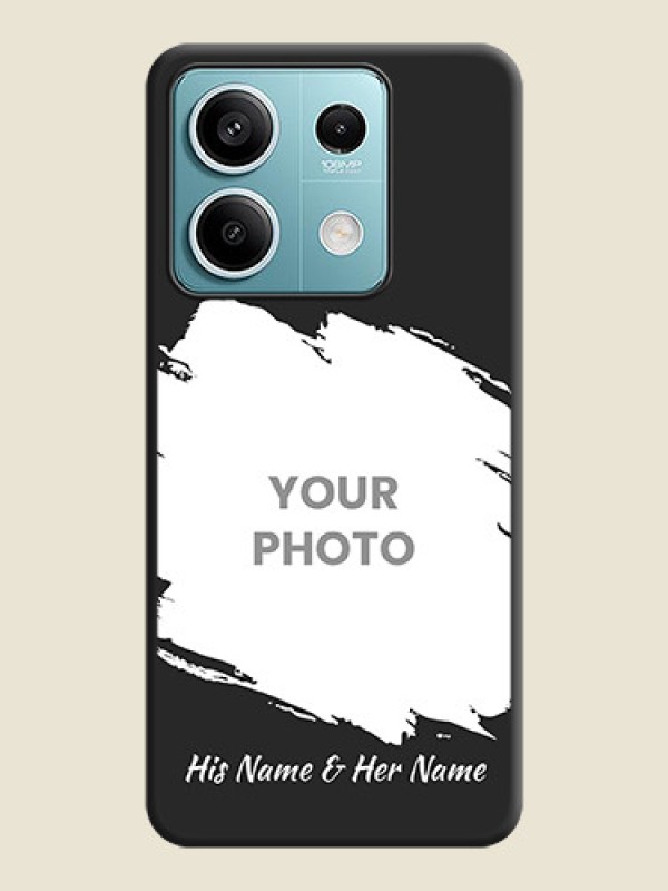 Custom Grunge Brush Strokes - Photo on Space Black Soft Matte Back Cover - Poco X6 Neo 5G - alternate view