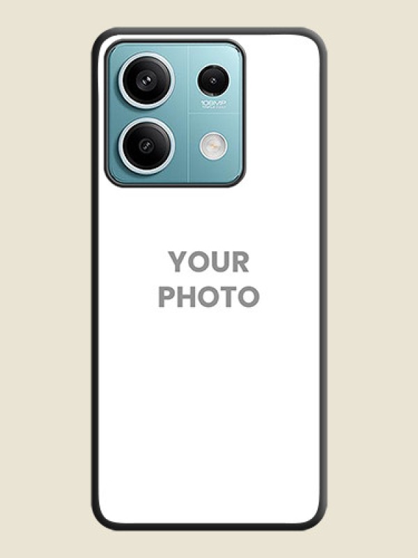 Custom Full Single Pic Upload On Space Black Personalized Soft Matte Phone Covers - Poco X6 Neo 5G - alternate view