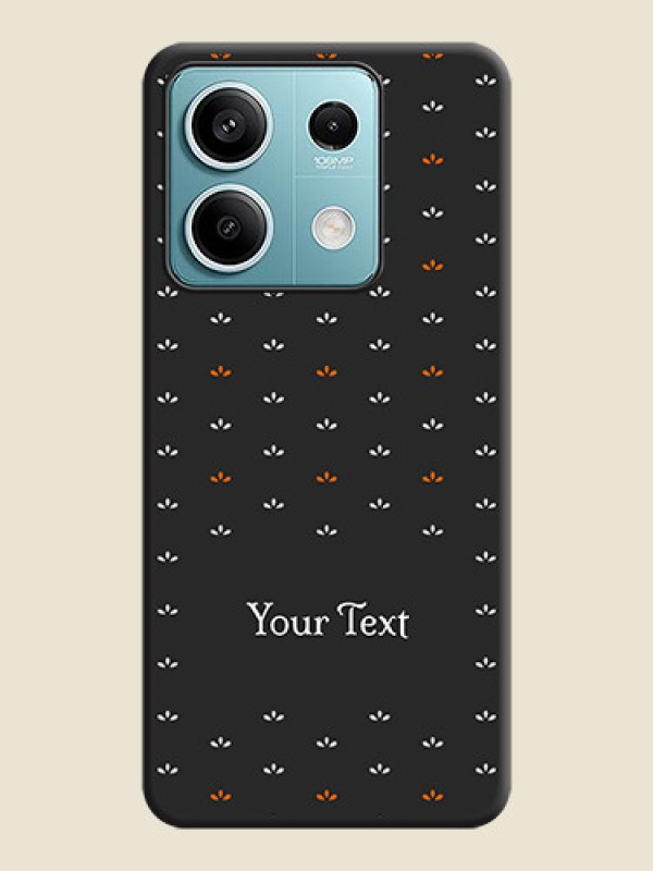 Custom Simple Pattern With Custom Text On Space Black Personalized Soft Matte Phone Covers - Poco X6 Neo 5G - alternate view