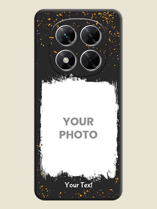 Custom Spray Free Design on Photo On Space Black Custom Soft Matte Mobile Back Cover - Poco X7 5G