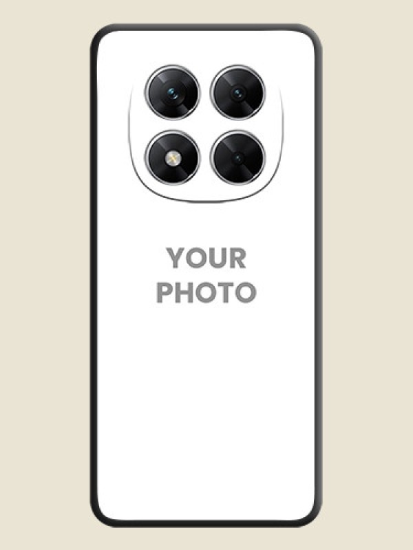 Custom Full Single Pic Upload On Space Black Custom Soft Matte Mobile Back Cover - Poco X7 5G