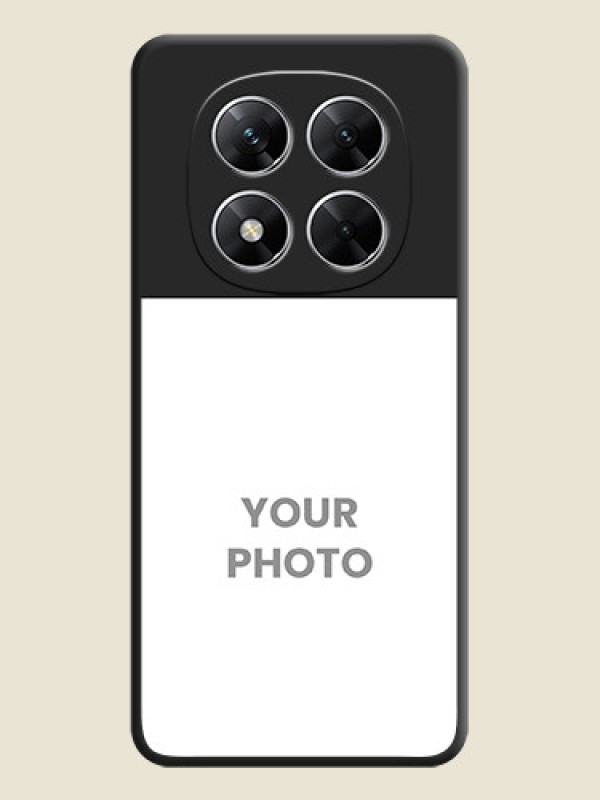 Custom Image Upload With Space Black Color On Custom Soft Matte Mobile Back Cover - Poco X7 5G