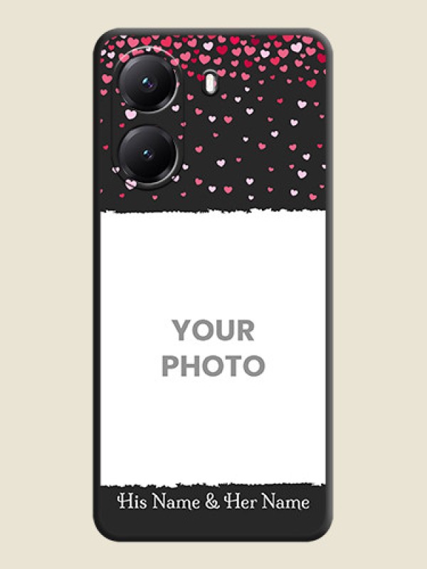 Custom Fall in Love with Your Partner on Photo On Space Black Custom Soft Matte Mobile Back Cover - Poco X7 Pro 5G - alternate view
