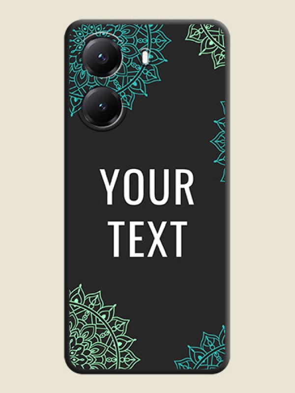 Custom Your Name with Floral Design On Space Black Custom Soft Matte Mobile Back Cover - Poco X7 Pro 5G - alternate view