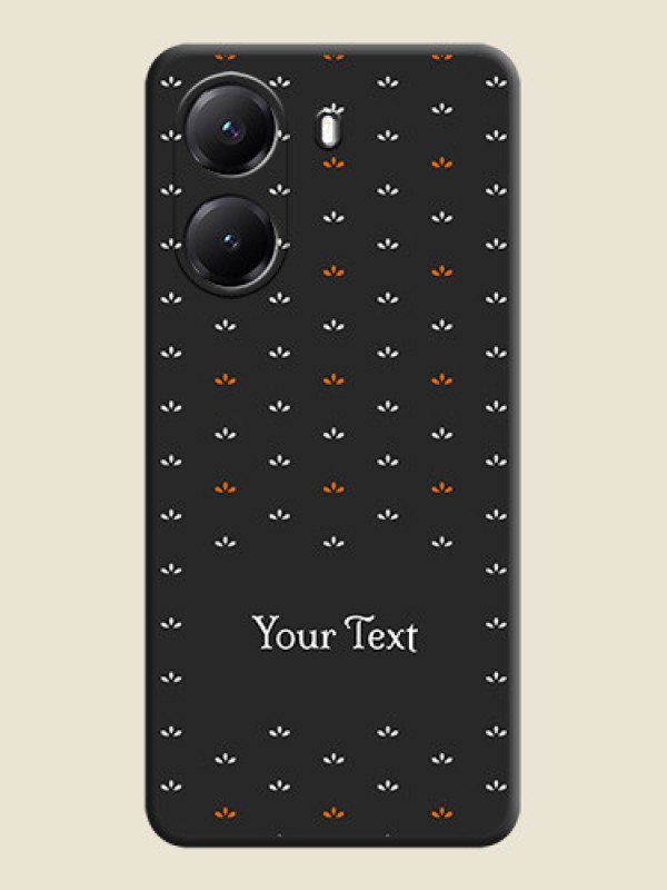 Custom Simple Pattern With Custom Text On Space Black Custom Soft Matte Mobile Back Cover - Poco X7 Pro 5G - alternate view