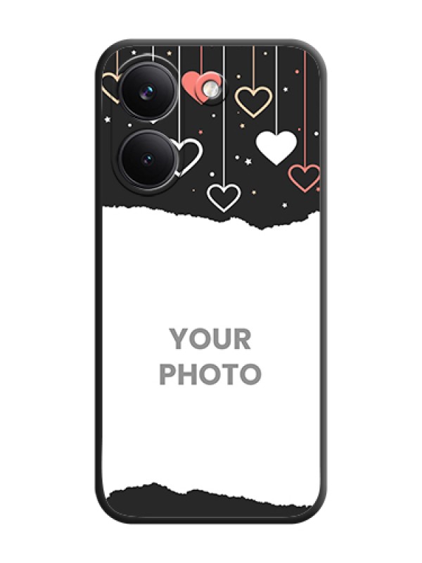 Custom Love Hangings with Splash Wave Picture On Space Black Custom Soft Matte Mobile Back Cover - Poco X8 Pro 5G - alternate view