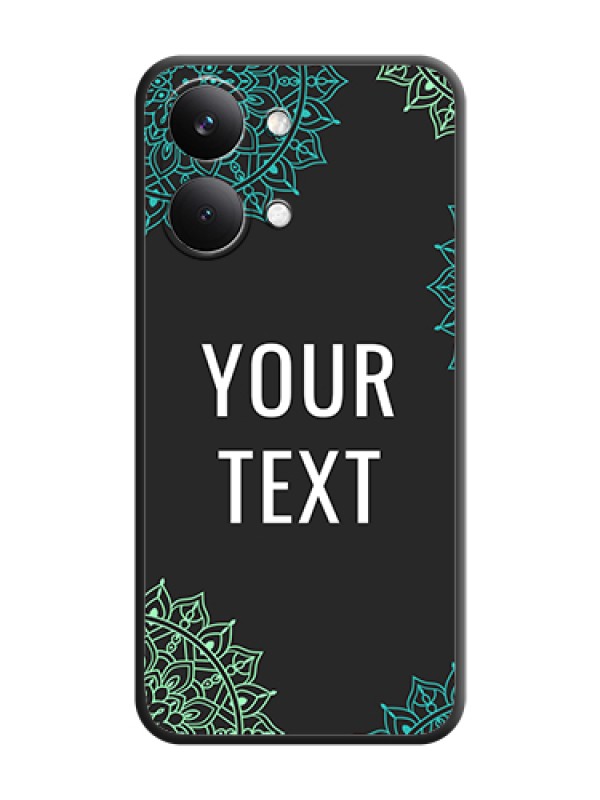 Custom Your Name with Floral Design On Space Black Custom Soft Matte Mobile Back Cover - Poco X8 Pro Max 5G - alternate view