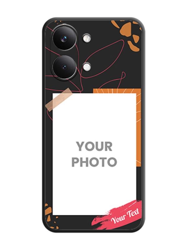 Custom Orange Photo Frame On Space Black Custom Soft Matte Mobile Back Cover - Poco X8 Pro Max 5G - alternate view