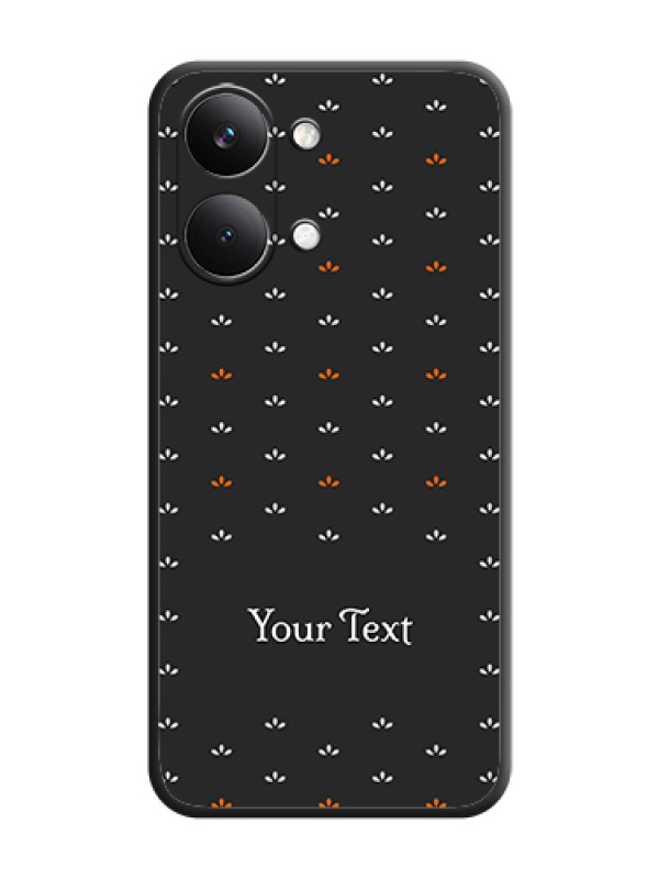 Custom Simple Pattern With Custom Text On Space Black Custom Soft Matte Mobile Back Cover - Poco X8 Pro Max 5G - alternate view