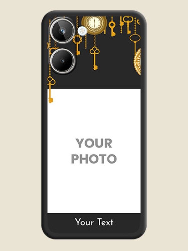 Custom Decorative Design with Text on Space Black Custom Soft Matte Back Cover - Realme 10 Pro 5G - alternate view