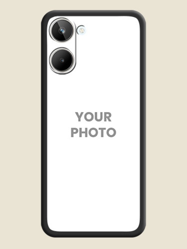 Custom Full Single Pic Upload On Space Black Personalized Soft Matte Phone Covers -Realme 10 Pro 5G - alternate view
