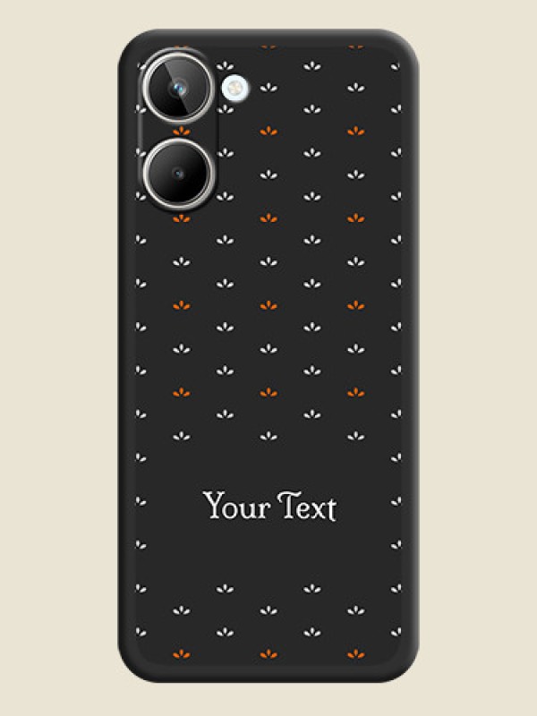 Custom Simple Pattern With Custom Text On Space Black Personalized Soft Matte Phone Covers -Realme 10 Pro 5G - alternate view