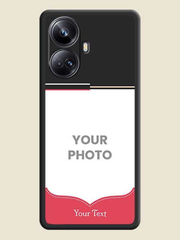 Custom Classic Plain Design with Name on Photo on Space Black Soft Matte Phone Cover - Realme 10 Pro Plus 5G - alternate view