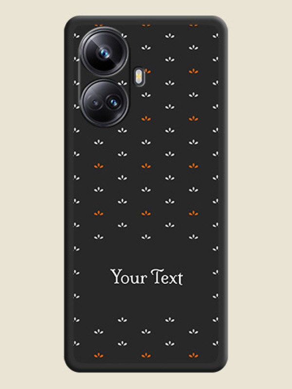Custom Simple Pattern With Custom Text On Space Black Personalized Soft Matte Phone Covers -Realme 10 Pro Plus 5G - alternate view