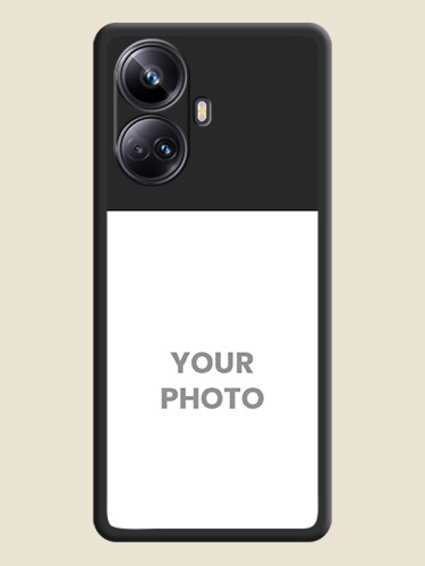 Custom Image Upload With Space Black Color On Custom Soft Matte Mobile Back Cover - Realme 10 Pro Plus 5G - alternate view